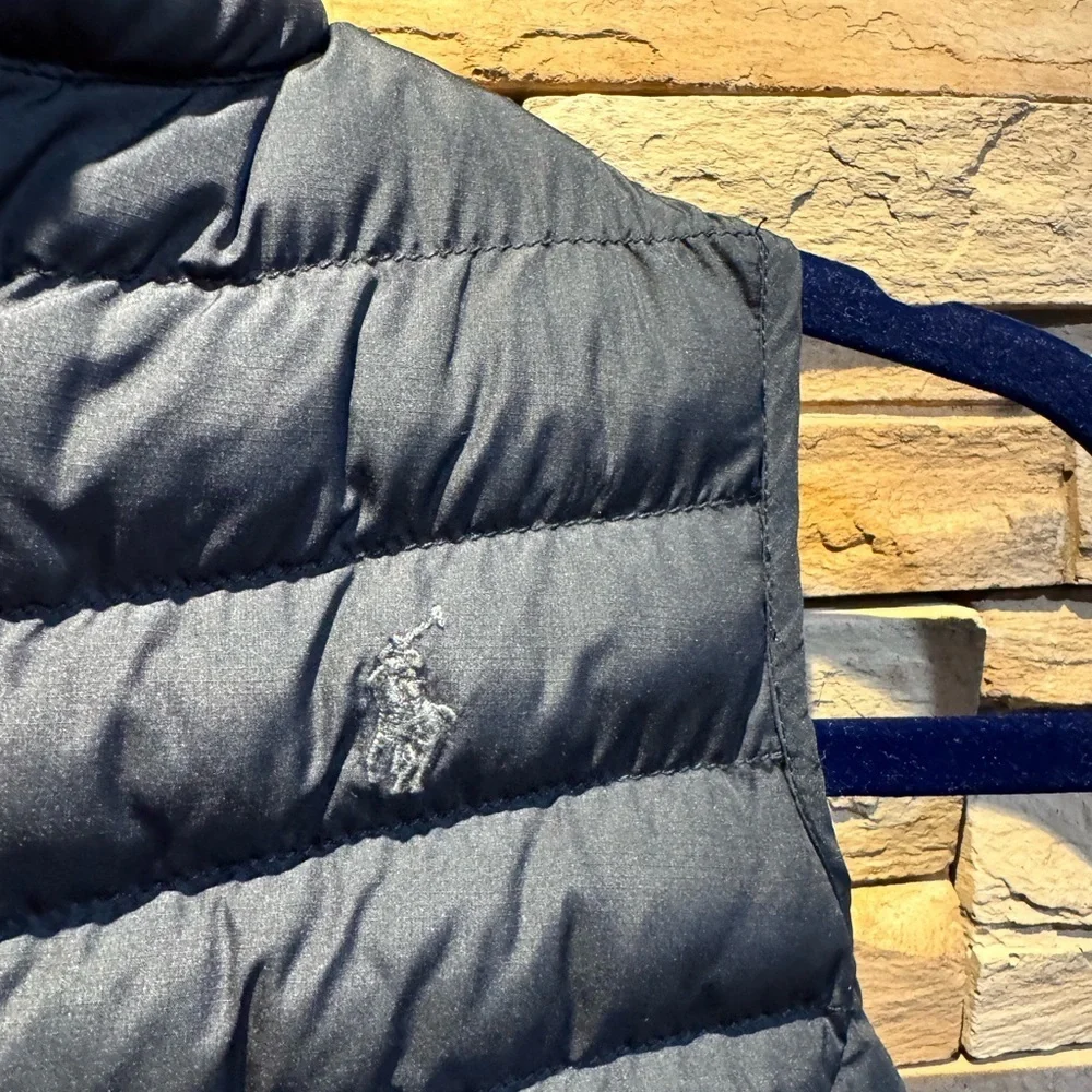Kids Polo Ralph Lauren Black Puffer Vest Size 7